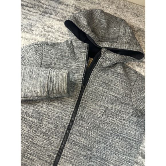 lululemon athletica Jackets & Blazers - Lululemon‎ Jacket Women 4 Pick Your Path Heathered Space Dyed Black Slub Hood